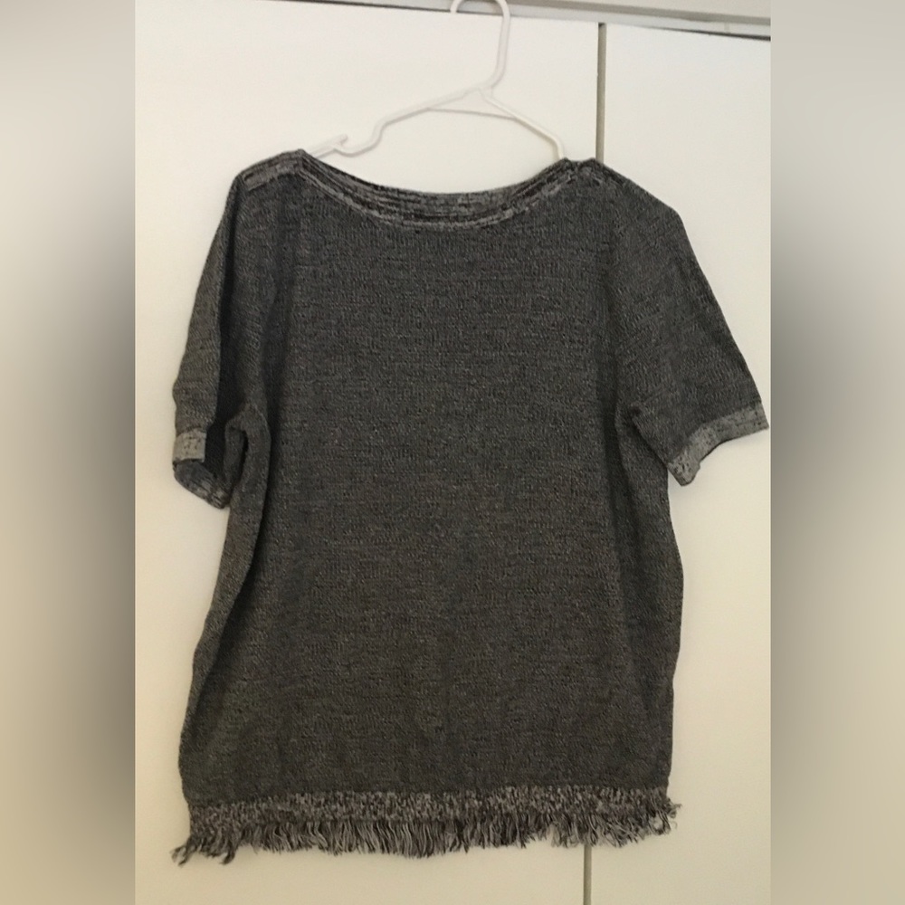 Women’s Ann Taylor factory boat neck short sleeve sweater size large